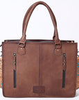 American Darling Briefcase Hand Tooled Saddle Blanket Genuine Leather women bag western handbag purse