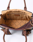 American Darling Briefcase Hand Tooled Saddle Blanket Genuine Leather women bag western handbag purse