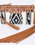 American Darling Wristlet Hair on Genuine Leather Western Women Bag | Handbag Purse | Women Wristlet | Wristlet Wristlet | Travel Wristlet | Leather Wristlet | Clutch Wristlet