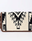 American Darling ORGANISER Upcycled Wool Genuine Leather women bag western handbag purse