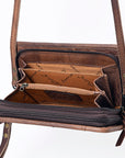 American Darling ORGANISER Upcycled Wool Genuine Leather women bag western handbag purse