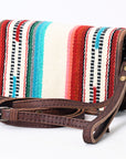 American Darling ORGANISER Upcycled Wool Genuine Leather women bag western handbag purse