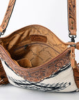 ADBGS192BW American Darling Hand Tooled Saddle Blanket Genuine Leather Women Bag Western Handbag Purse