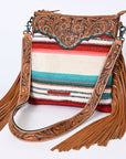 ADBGS192BX American Darling Hand Tooled Saddle Blanket Genuine Leather Women Bag Western Handbag Purse