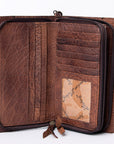 American Darling ORGANISER Upcycled Wool Genuine Leather women bag western handbag purse