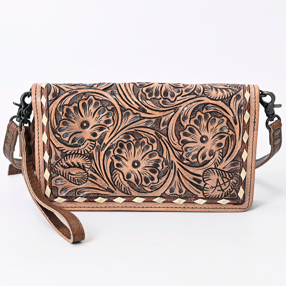 American Darling ORGANISER Upcycled Wool Genuine Leather women bag western handbag purse