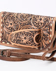 American Darling ORGANISER Upcycled Wool Genuine Leather women bag western handbag purse