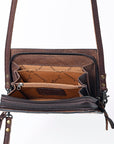 American Darling ORGANISER Upcycled Wool Genuine Leather women bag western handbag purse