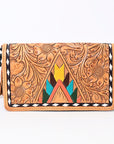 American Darling ORGANISER Upcycled Wool Genuine Leather women bag western handbag purse