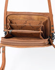 American Darling ORGANISER Upcycled Wool Genuine Leather women bag western handbag purse
