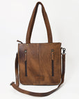 American Darling Tote Hand Tooled Hair-On Genuine Leather women bag western handbag purse