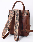 American Darling Backpack Hand Tooled Crocodile embossed Genuine Leather women bag western handbag purse