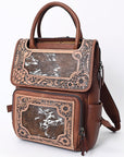 American Darling Backpack Hand Tooled Crocodile embossed Genuine Leather women bag western handbag purse