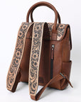 American Darling Backpack Hand Tooled Crocodile embossed Genuine Leather women bag western handbag purse