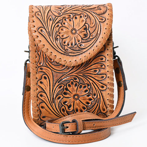 ADBG1089 American Darling Cell Phone Holder Hand Tooled Genuine Leather women bag western handbag purse