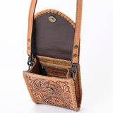 ADBG1089 American Darling Cell Phone Holder Hand Tooled Genuine Leather women bag western handbag purse