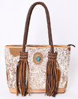 American Darling ADBGM315B Tote Hair-On Genuine Leather Women Bag Western Handbag Purse