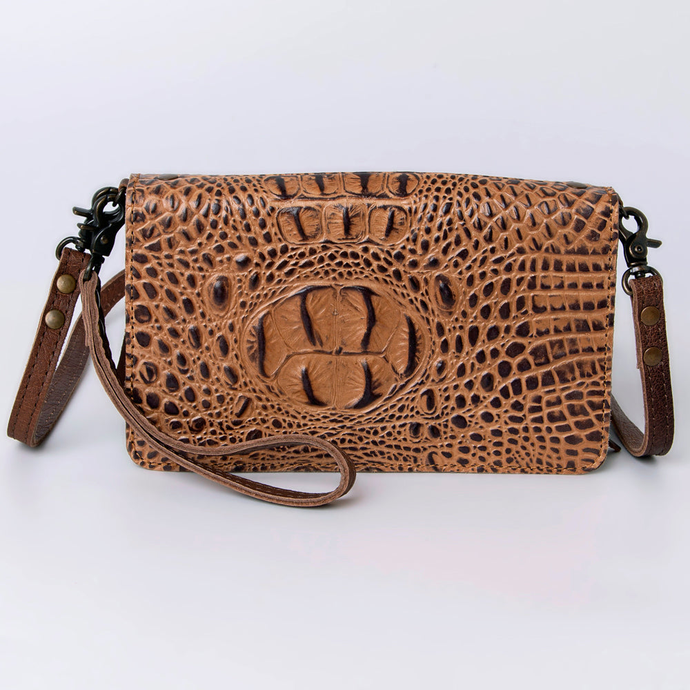 American Darling ORGANISER Upcycled Wool Genuine Leather women bag western handbag purse