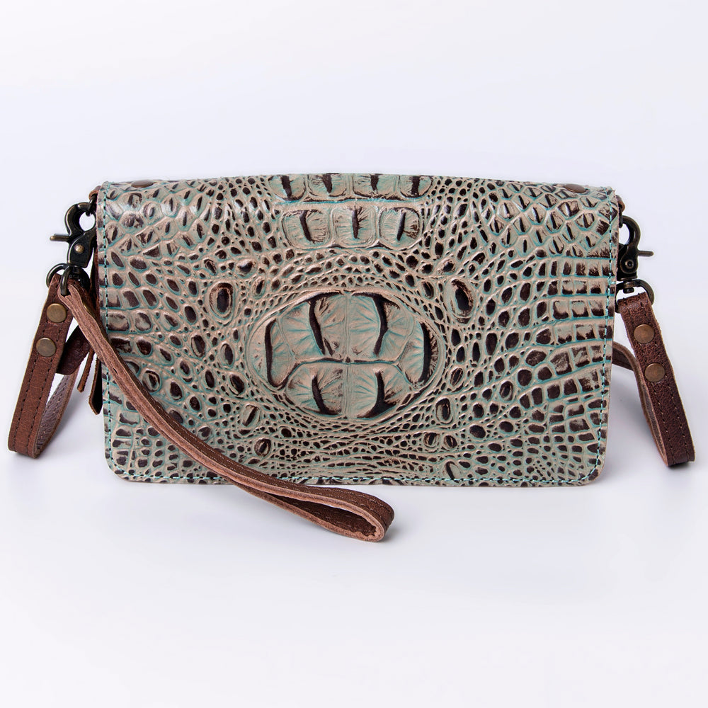 American Darling ORGANISER Upcycled Wool Genuine Leather women bag western handbag purse