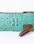 American Darling Crocodile Embossed Genuine Leather Women Bag Western Handbag Purse
