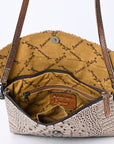 ADBGS178BI American Darling Crocodile Embossed Genuine Leather Women Bag Western Handbag Purse