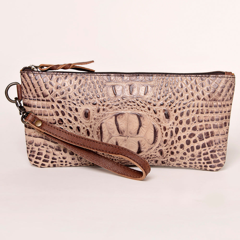American Darling Crocodile Embossed Genuine Leather Women Bag Western Handbag Purse
