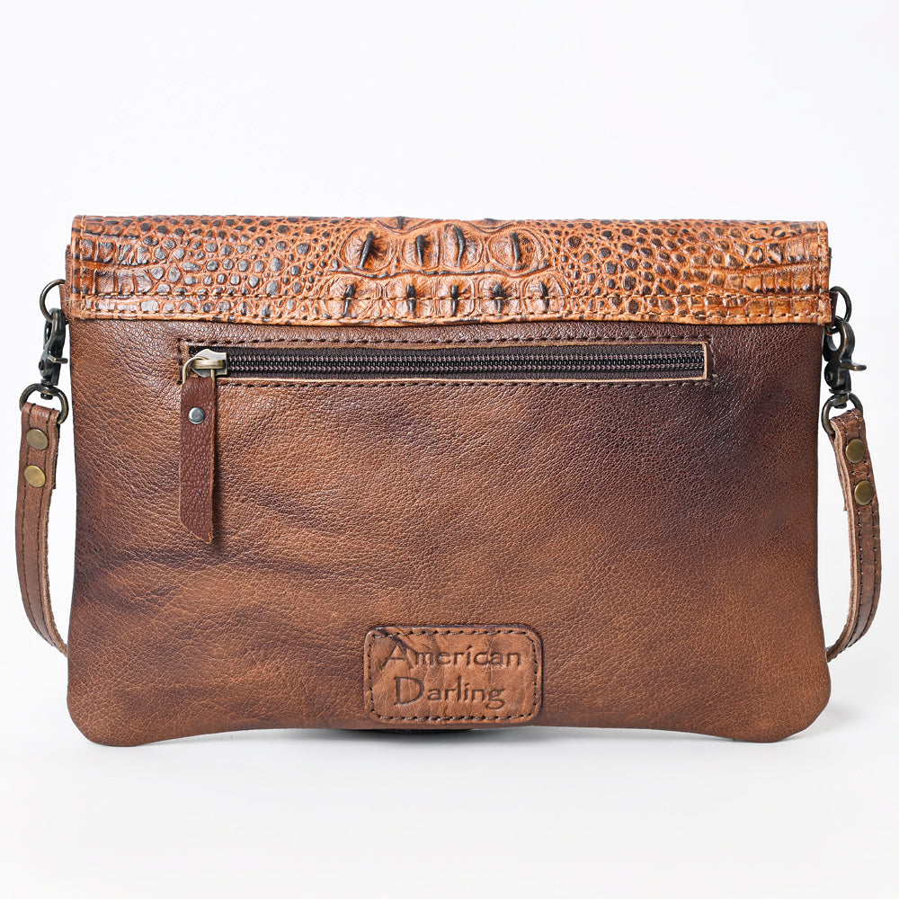 ADBGS178BJ American Darling Crocodile Embossed Genuine Leather Women Bag Western Handbag Purse