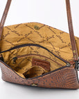 ADBGS178BJ American Darling Crocodile Embossed Genuine Leather Women Bag Western Handbag Purse