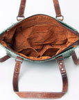 American Darling Crocodile Embossed Genuine Leather Women Bag Western Handbag Purse