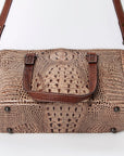 American Darling Crocodile Embossed Genuine Leather Women Bag Western Handbag Purse