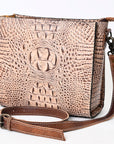 American Darling Crocodile Embossed Genuine Leather Women Bag Western Handbag Purse