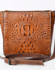 American Darling Crocodile Embossed Genuine Leather Women Bag Western Handbag Purse