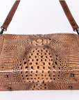 American Darling Crocodile Embossed Genuine Leather Women Bag Western Handbag Purse