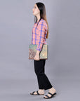 American Darling Portfolio Bag Hand Tooled Crocodile embossed Genuine Leather women bag western handbag purse