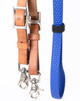 8 Ft Hilason Horse Western Leather Rubber Grip Barrel Split Reins