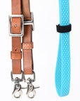 8 Ft Hilason Horse Western Leather Rubber Grip Barrel Split Reins