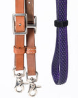 8 Ft Hilason Horse Western Leather Rubber Grip Barrel Split Reins