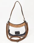American Darling ADBG1098 Clear Bag Hand Tooled Genuine Leather Women Bag Western Handbag Purse