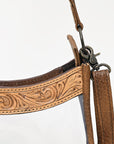 American Darling ADBG1098 Clear Bag Hand Tooled Genuine Leather Women Bag Western Handbag Purse