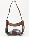 American Darling ADBG1098 Clear Bag Hand Tooled Genuine Leather Women Bag Western Handbag Purse