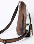 American Darling Sling Hand Tooled Hair-On Genuine Leather women bag western handbag purse