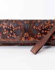 American Darling ADBG1106A Wallet Hand Tooled Genuine Leather Women Bag Western Handbag Purse