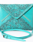 American Darling Envelope Hand Tooled Genuine Leather women bag western handbag purse