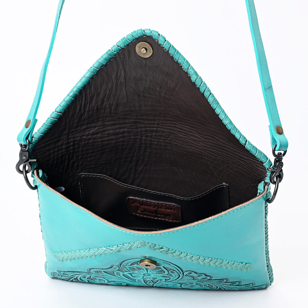 American Darling Envelope Hand Tooled Genuine Leather women bag western handbag purse