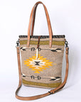 ADBG1111 American Darling Tote Saddle Blanket Genuine Leather women bag western handbag purse