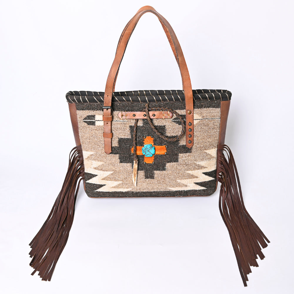 American Darling ADBG1113A Tote Saddle Blanket Genuine Leather Women Bag Western Handbag Purse