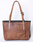 American Darling ADBG1115 Tote Saddle Blanket Genuine Leather Women Bag Western Handbag Purse