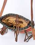 American Darling ADBG1116 Cross Body Ii Saddle Blanket Genuine Leather Women Bag Western Handbag Purse
