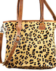 American Darling ADBG201BKW Tote Hair On Genuine Leather Women Bag Western Handbag Purse