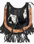 American Darling Hobo Hair On Genuine Leather Women Bag Western Handbag Purse